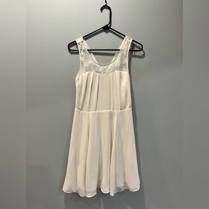 Express white knee length dress